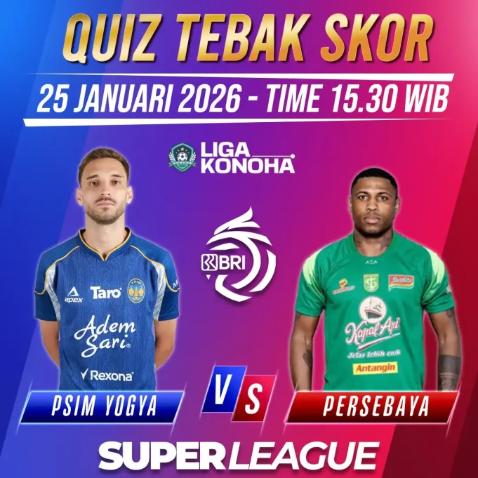 PSIM vs Persebaya (Kuis Tebak Skor Berhadiah total 2JT Rupiah) PSIM vs Persebaya